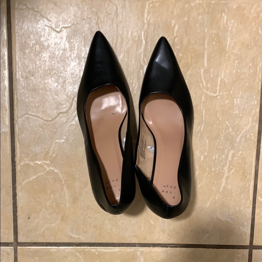 A New Day Black Heeled Shoes